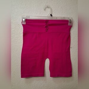 Vibrant Pink Biker Shorts